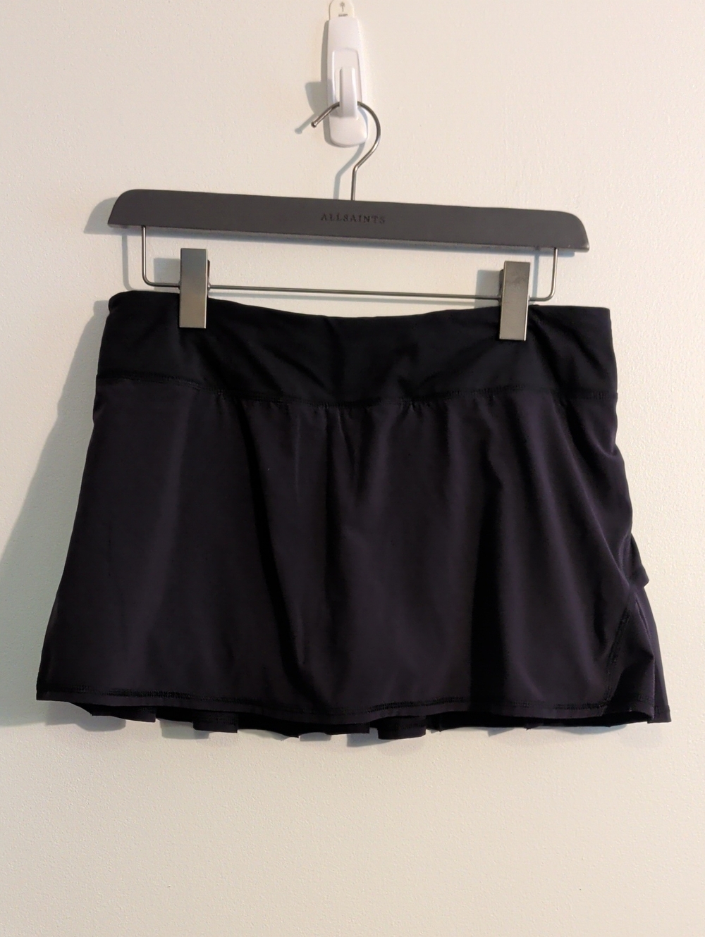 LULULEMON pace setter black athletic skort - size 8